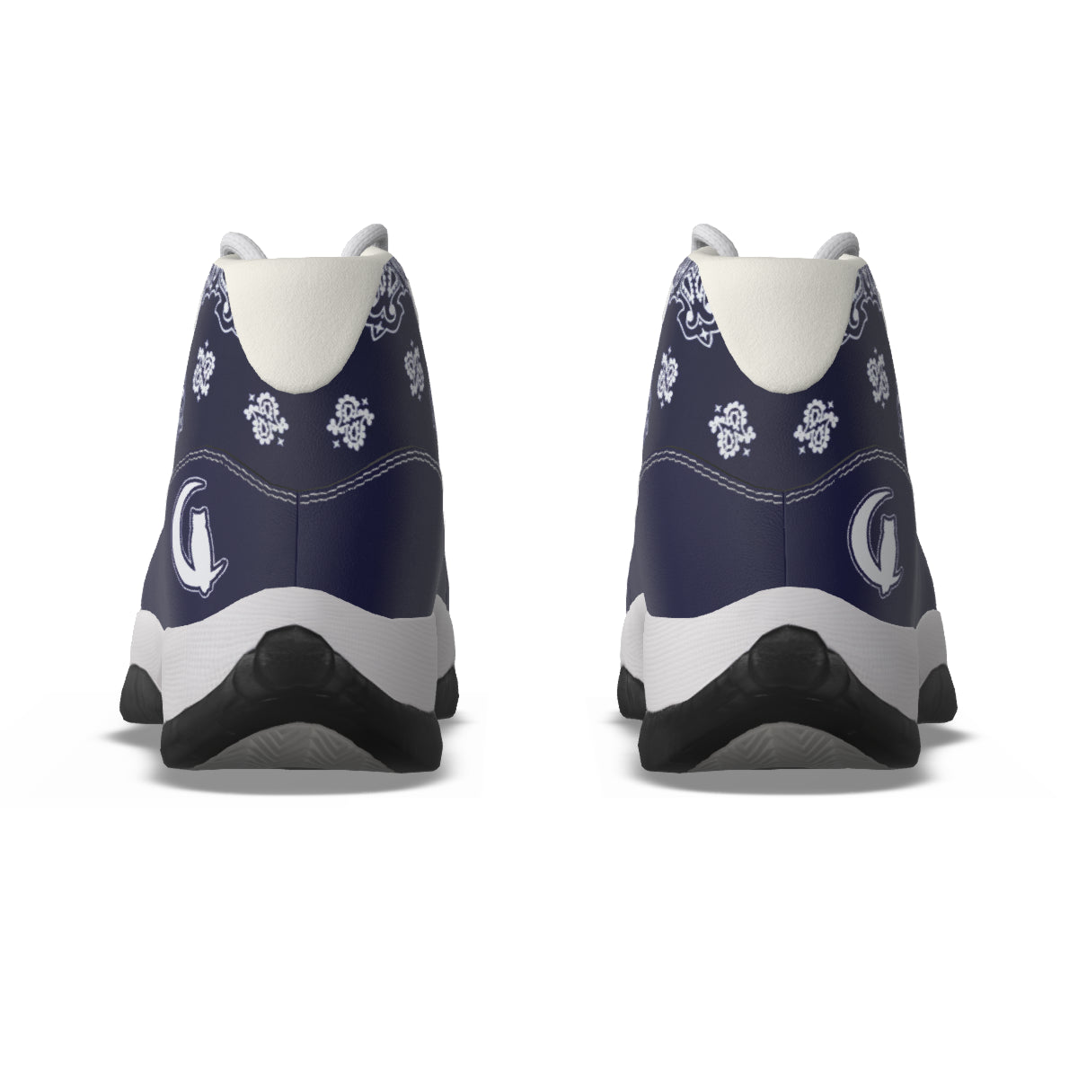 BANDANA NAVY Men's High Top Basketball Shoes