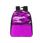 CAMOUFLAGE PURPLE School Backpack (Medium)