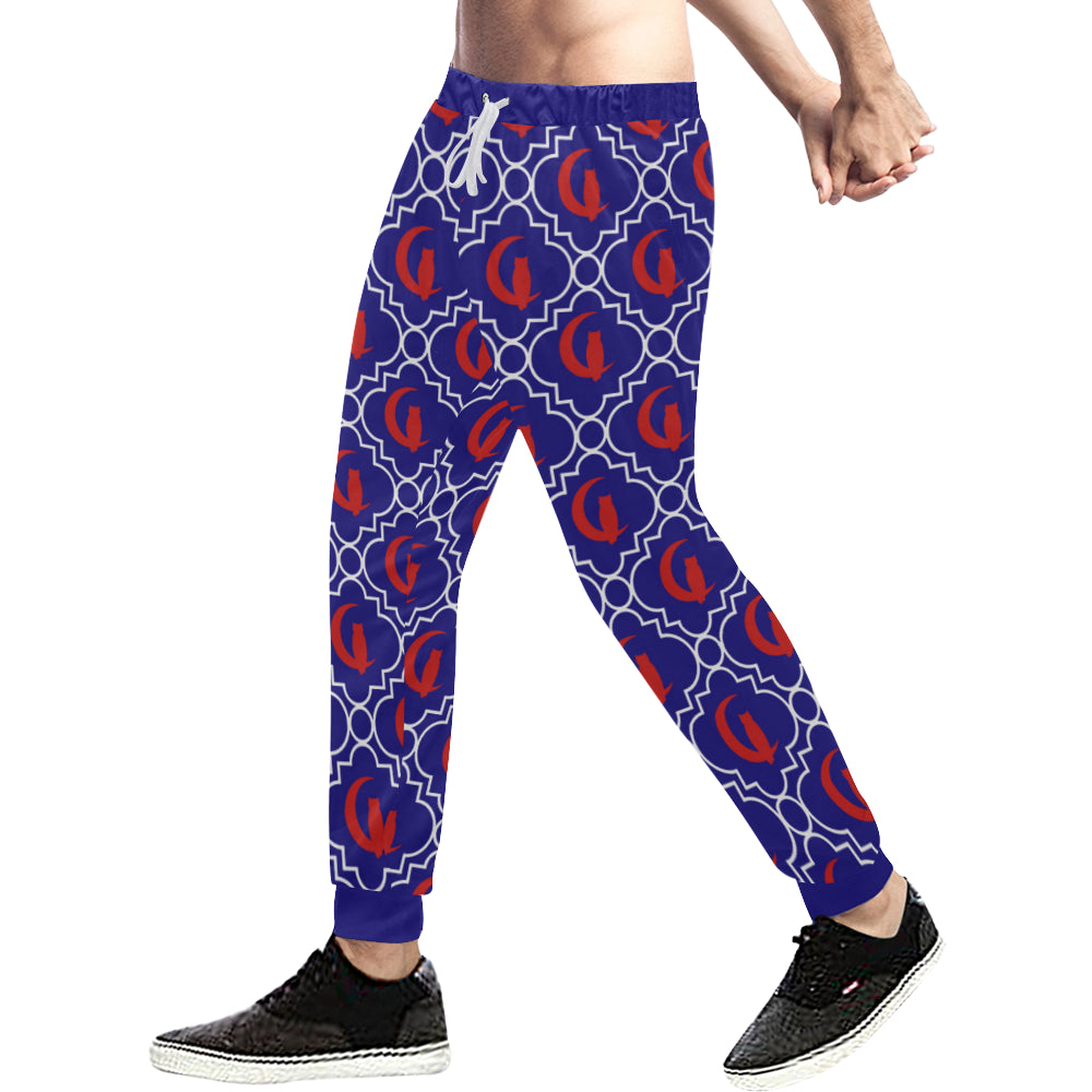 ELEGANCE BLR Men's All Over Print Sweatpants (Model L11)