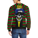 RBG C SKULL Men's Rib Cuff Crew Neck Sweatshirt
