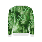 INFINITY GREEN COSMOS Men's Rib Cuff Crew Neck Sweatshirt