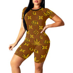 LCC WEEDY COLORS Women's Short Yoga Set