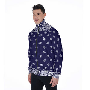 BANDANA FULLY NAVY Men's Stand Collar Jacket