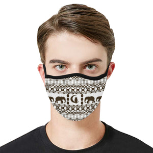 ELELPHANT ORNEMENT Mouth Mask in One Piece (2 Filters Included)