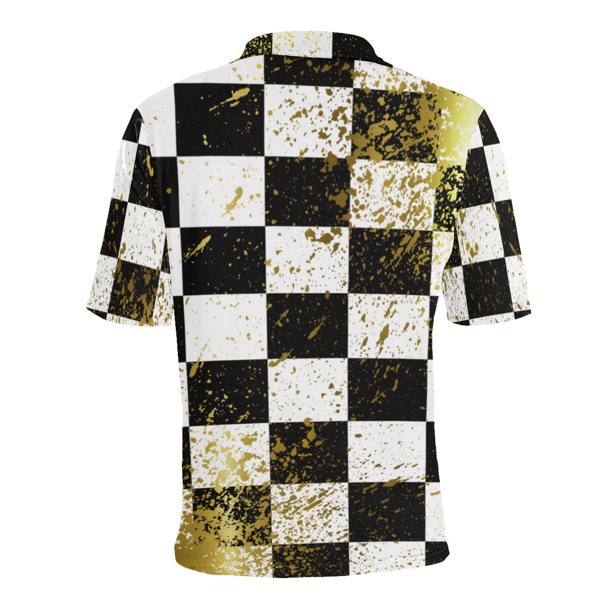 CHEST IN GOLD Men's All Over Print Polo Shirt