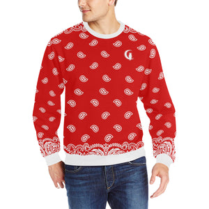 BANDANA FULLY Men's Rib Cuff Crew Neck Sweatshirt