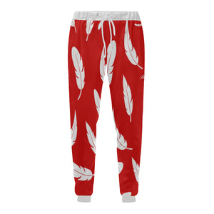 FEATHER RED Men's All Over Print Sweatpants