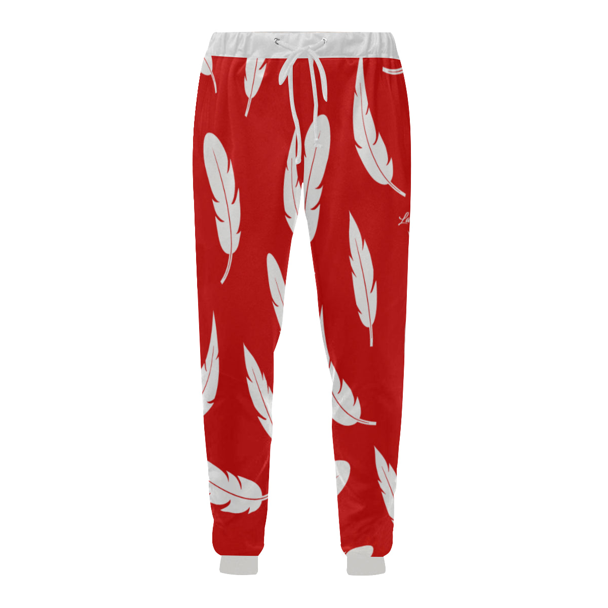 FEATHER RED Men's All Over Print Sweatpants (Model L11)