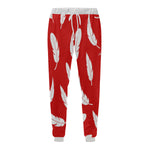 FEATHER RED Men's All Over Print Sweatpants (Model L11)