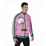 BURN THE OPPS PINK Stand Collar Jacket