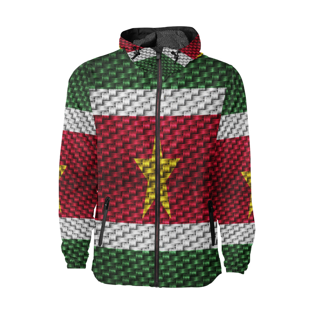 SURINAME FLAG All Over Print Windbreaker for Unisex