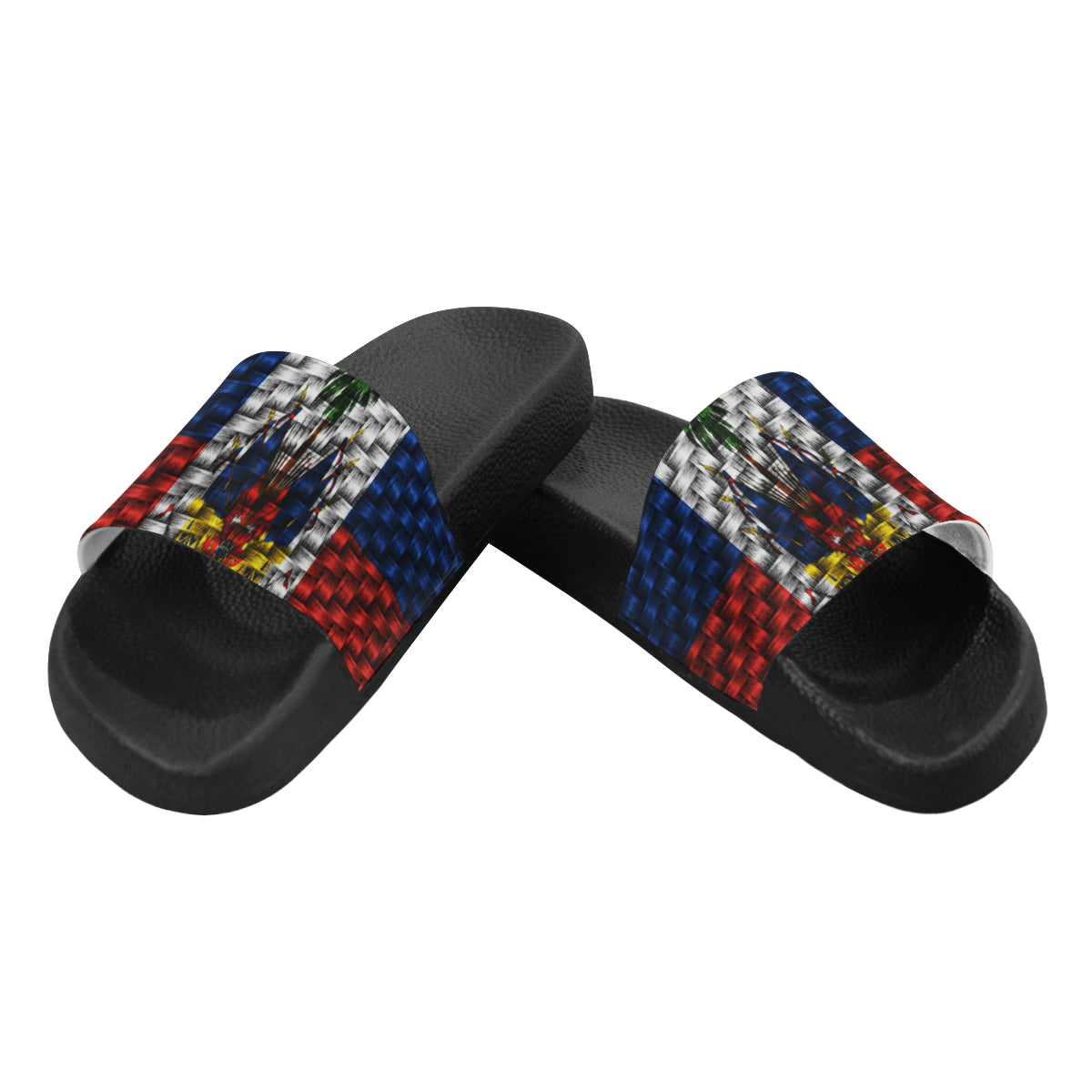 HAITI FLAG Men's Slide Sandals (Model 057)