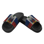 HAITI FLAG Men's Slide Sandals (Model 057)
