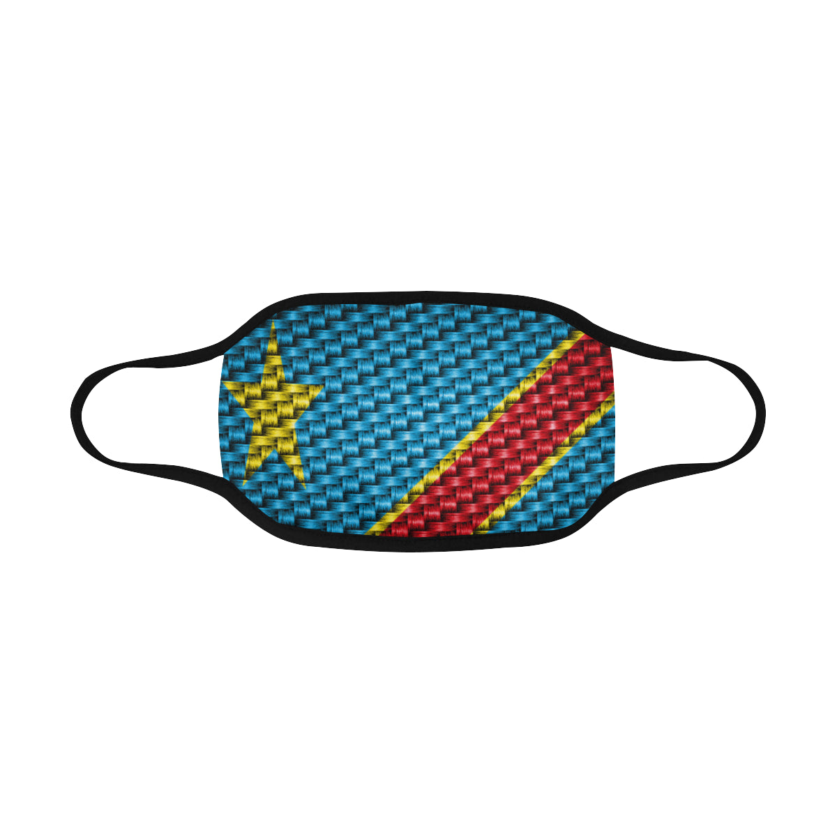 CONGO FLAG Mouth Mask in One Piece (2 Filters Included)