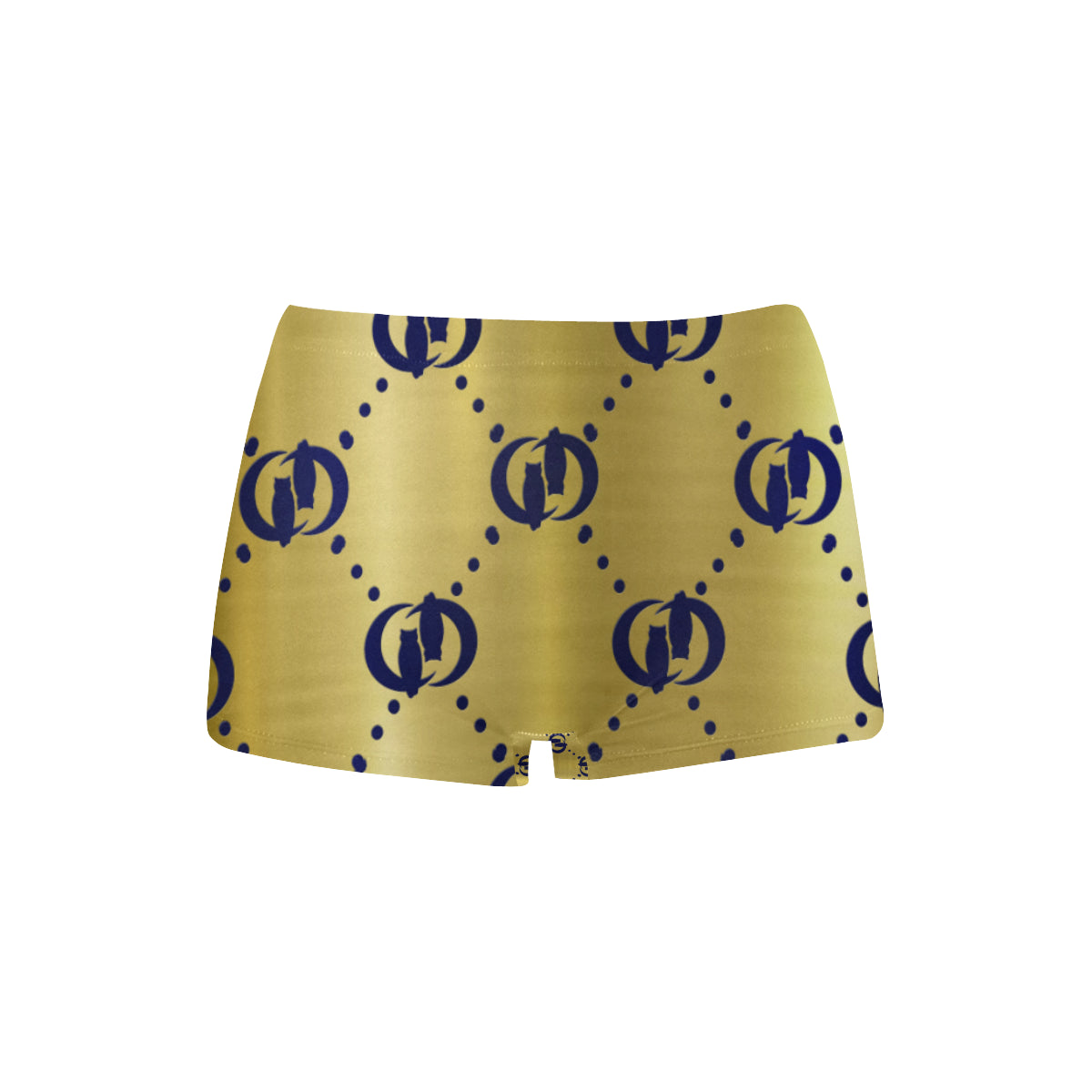 GOLDIE BLUE ROYAL TRIANGLE Women's All Over Print Boyshort Panties (Model L31)
