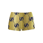 GOLDIE BLUE ROYAL TRIANGLE Women's All Over Print Boyshort Panties (Model L31)