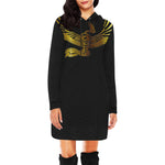 WADJET SNAKE All Over Print Hoodie Mini Dress (Model H27)