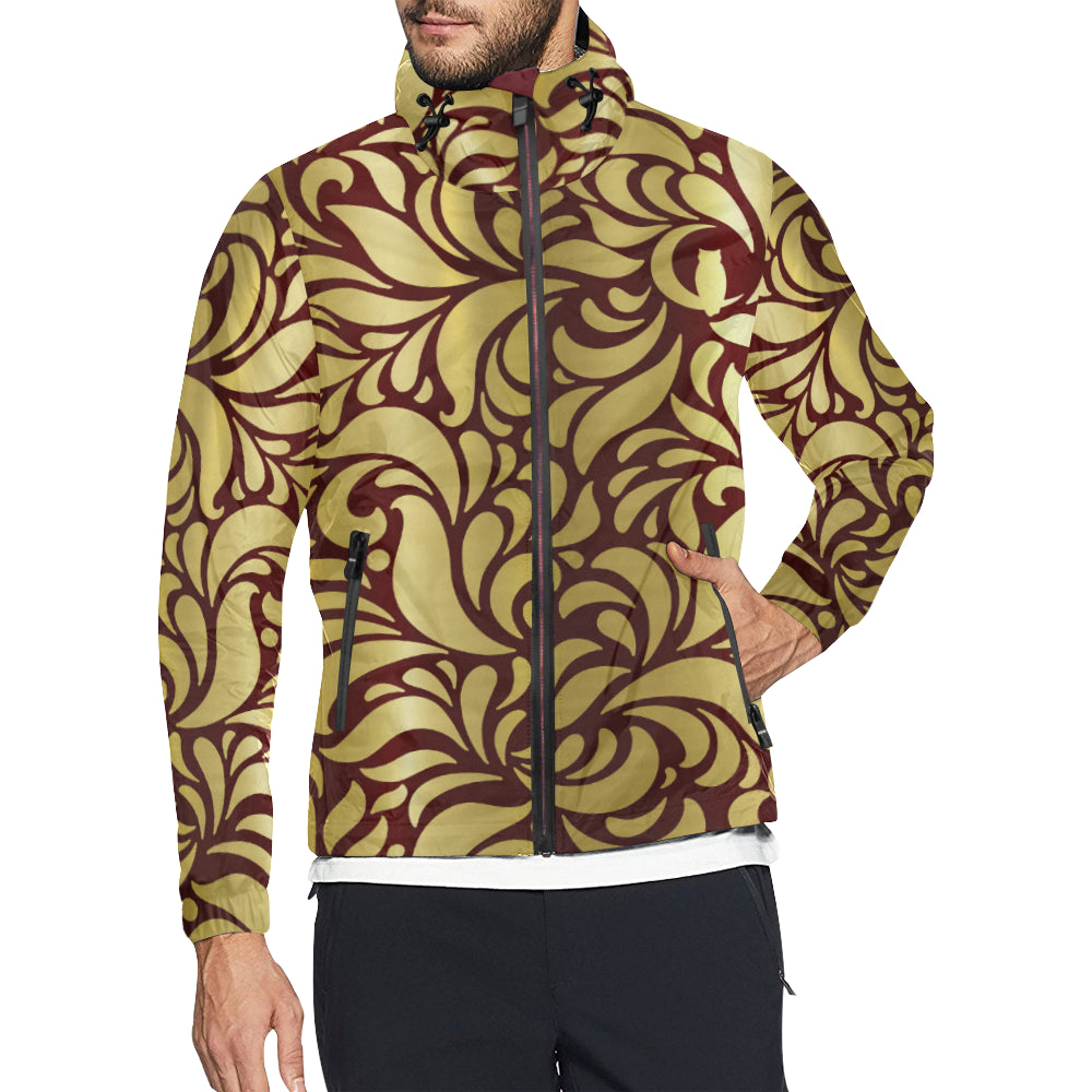 GORGIOUS LEAF BRDX GLD Unisex All Over Print Windbreaker