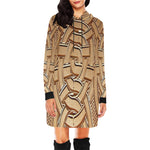 TEMBE ART WOOD All Over Print Hoodie Mini Dress