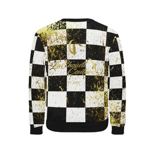 CHEST IN GOLD Men's Rib Cuff Crew Neck Sweatshirt