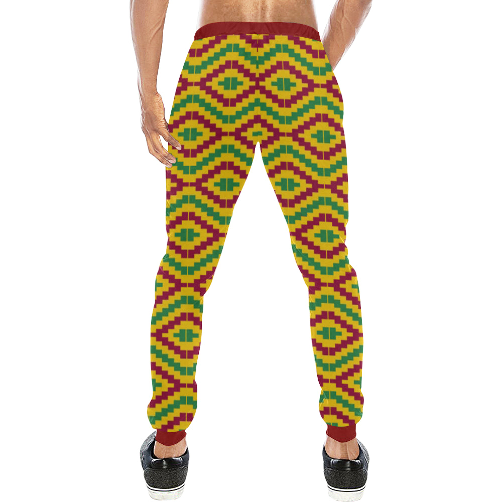 KEMET FRACTAL Men's All Over Print Sweatpants (Model L11)