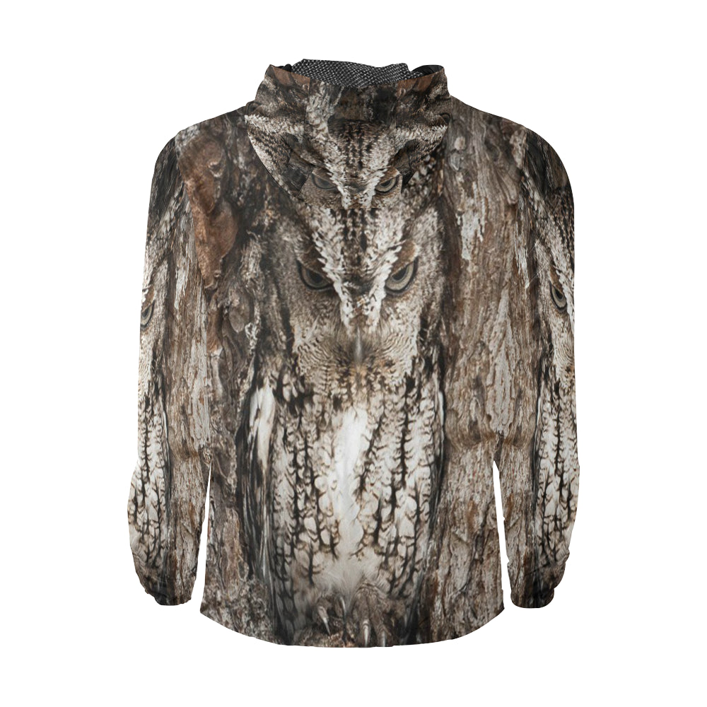 HIDDEN OWL All Over Print Windbreaker for Unisex