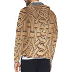 TEMBE ART WOOD All Over Print Windbreaker for Unisex