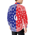 BANDANA UNITY Men's All Over Print Casual Dress Shirt