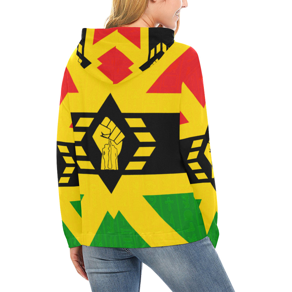 FIST UP RBG All Over Print Hoodie for Women