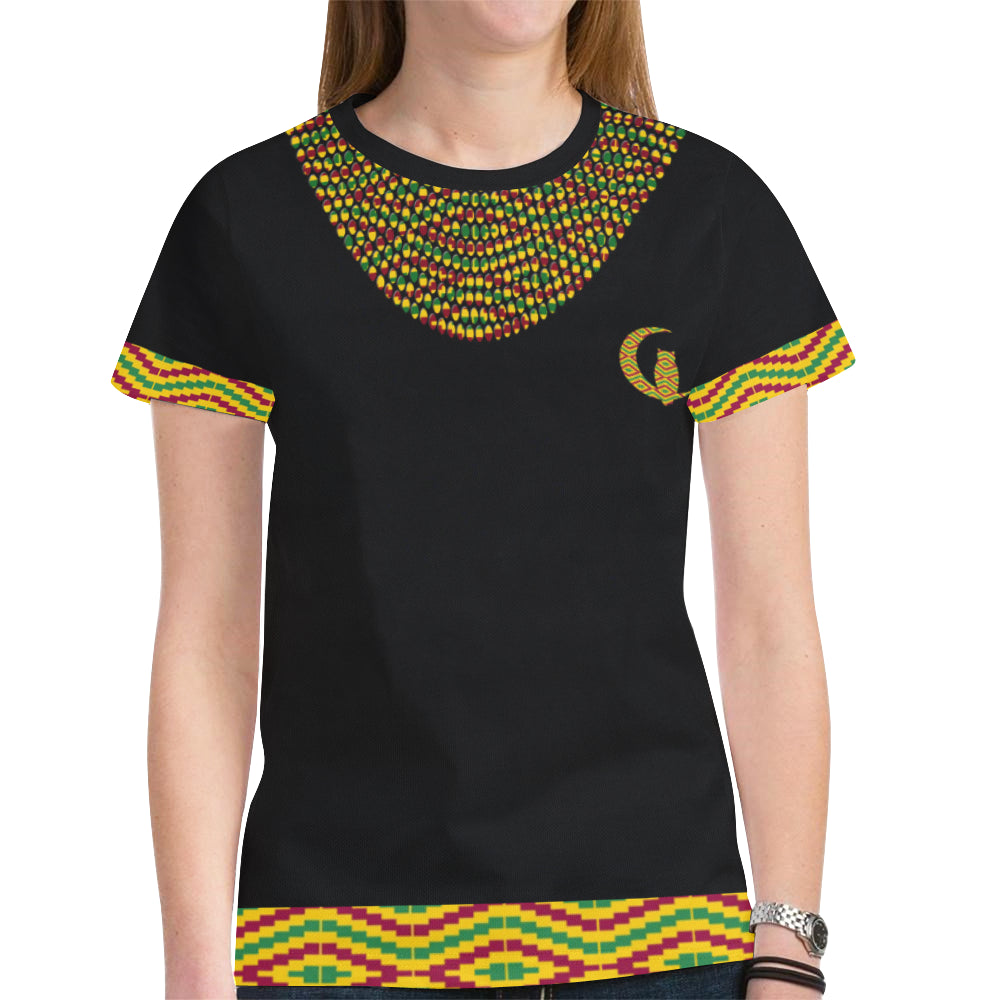 AFRICAN GARMENT New All Over Print T-shirt for Women