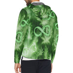 INFINITY GREEN COSMOS All Over Print Windbreaker for Unisex