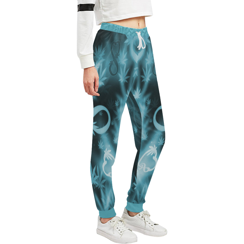 INFINITY BLUE COSMOS Women's All Over Print Sweatpants (Model L11)