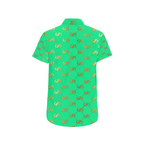 EXCELLENCE TRQGLD Men's All Over Print Short Sleeve Shirt