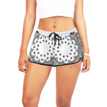 BANDANA WHT Women's All Over Print Relaxed Shorts
