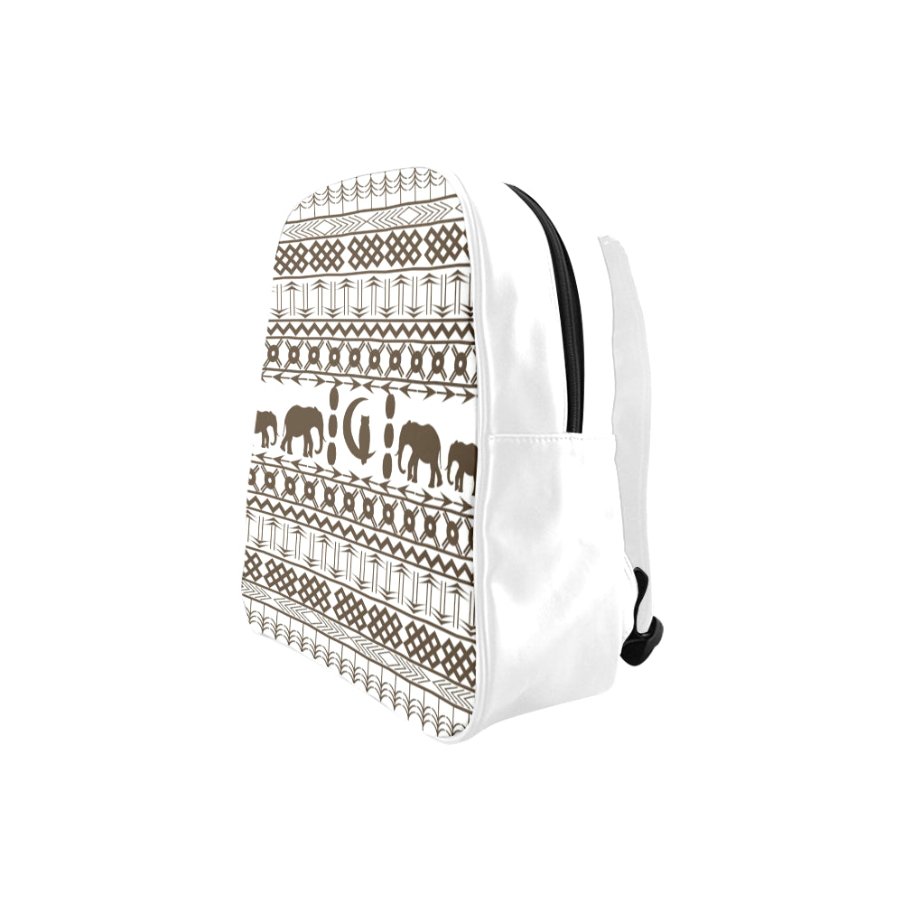 ELEPHANT ORNEMENT School Backpack (Medium)