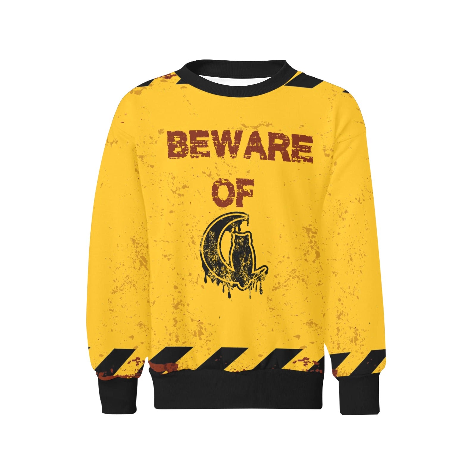 BEWARE Kids' All Over Print Sweatshirt