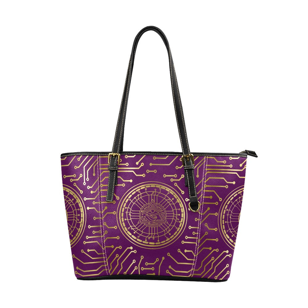 CRYPTO KMT Leather Tote Bag/Large