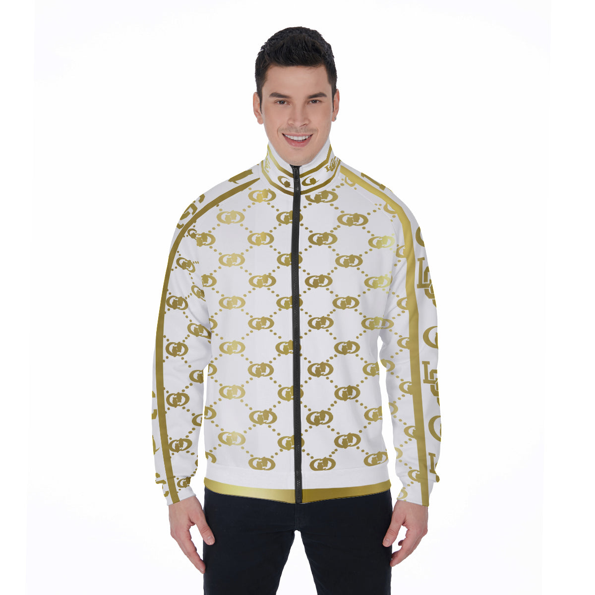 EXCELLENCE GLDWHT Stand Collar Jacket