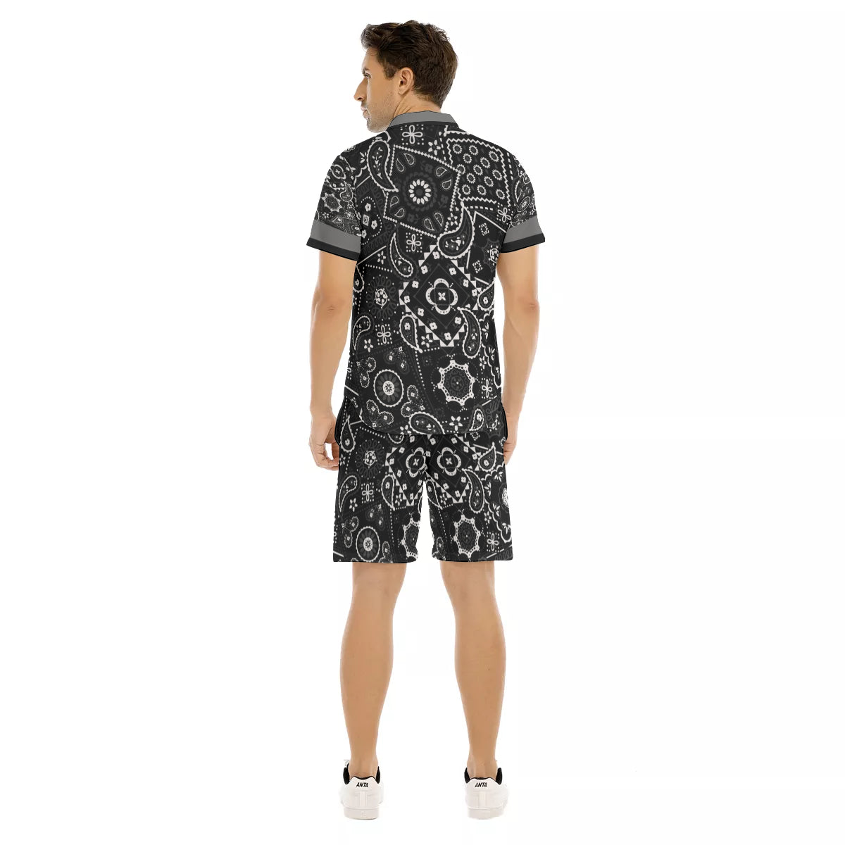BANDANA VIRAL BLC Men's Short Sleeve Shirt Sets