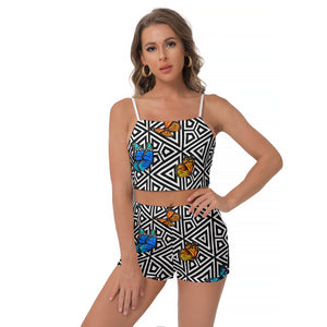 BUTTERFLY Women's Camisole Shorts Suit