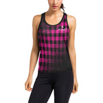 DUSTY PLAID Women's Racerback Tank Top