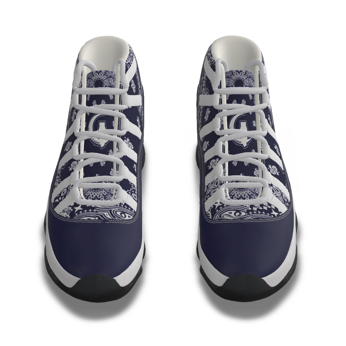 BANDANA NAVY Men's High Top Basketball Shoes