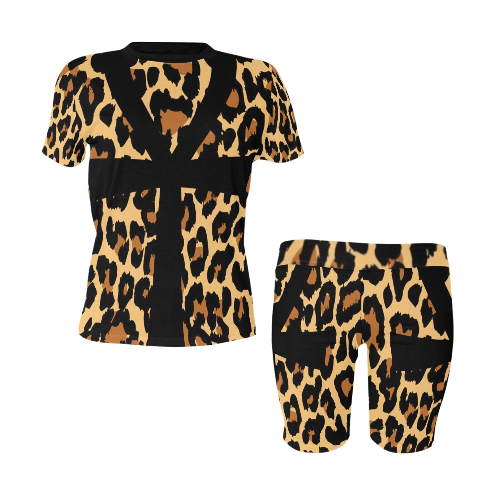 CHEETAH ANKH Women's Short Yoga Set