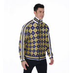ARLEQUIN BLUE Stand Collar Jacket