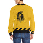 BEWARE Men's Rib Cuff Crew Neck Sweatshirt