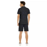 HIEROGLYPH BLUE Men's Short Sleeve Shirt Sets