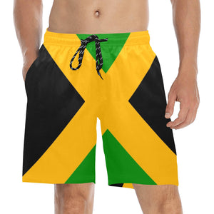 DIASPORA ENG/DUTCH Men's Mid-Length Beach Shorts