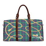 PLAID IN GOLD Waterproof Travel Bag/Large