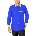 CAYENNE BLUE Men's All Over Print Casual Dress Shirt (Model T61)