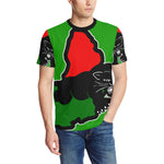 BLACC PANTHER GREEN Men's All Over Print T-Shirt
